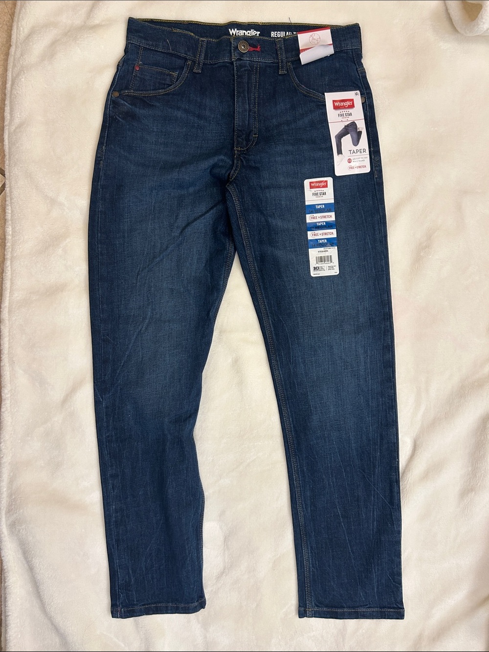 Wrangler Slim Jeans in Dark Blue Denim